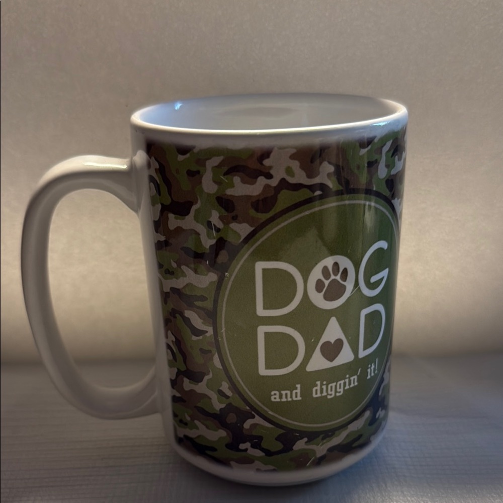 Camouflage Dog Dad Mug